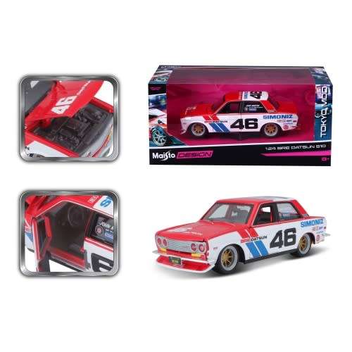 Maisto - 1:24 Design - Tokyo Mod -bre Datsun 510 Vehicle 17CM - Free Shipping