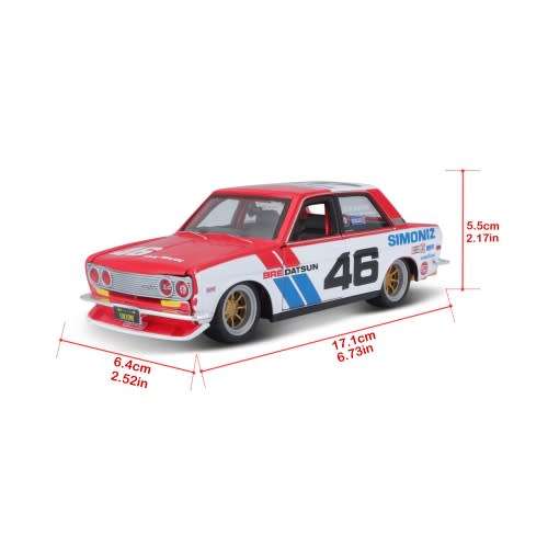 Maisto - 1:24 Design - Tokyo Mod -bre Datsun 510 Vehicle 17CM - Free Shipping