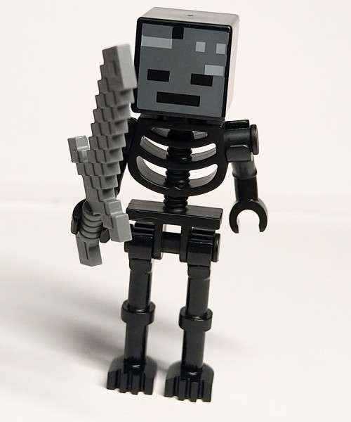 LEGO - Minecraft- Nether Whither Skeleton - with Sword acc