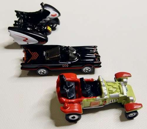 JADA NANO HOLLYWOOD RIDES SET - DC COMICS BATMAN 3 PIECE DIE CAST SET