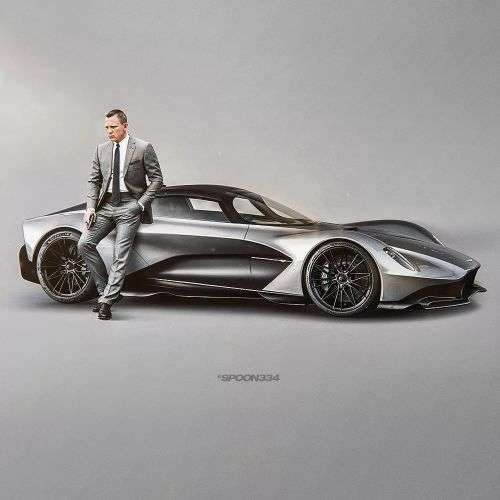 HOTWHEELS / HOT WHEELS - DIE CAST VEHICLE - 007 NO TIME TO DIE-  ASTON MARTIN VALHALLA CONCEPT