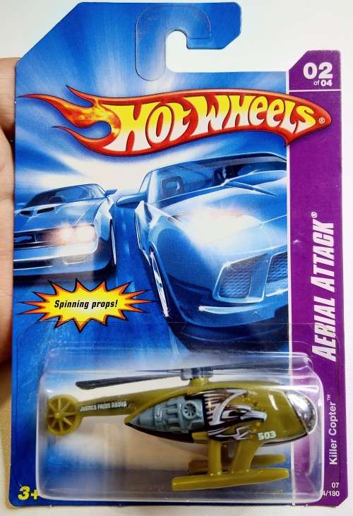 2006 HOT WHEELS / HOTWHEELS - DIE CAST - AERIAL ATTACK - KILLER COPTER - SEALED