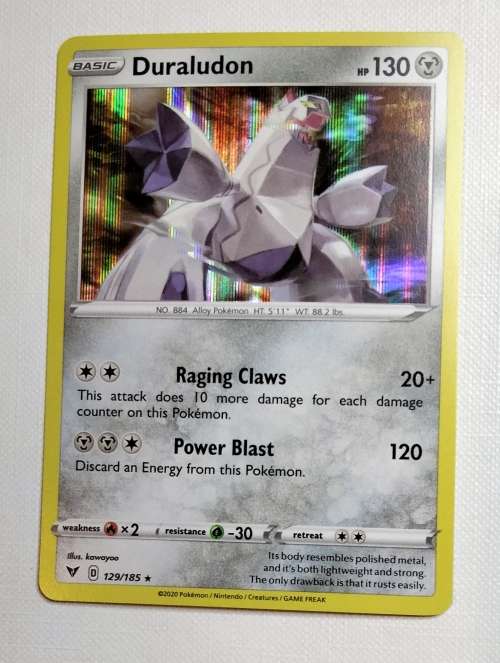 POKEMON TRADING CARDS - TCG - Duraludon - 129/185 - Holo Rare - Vivid Voltage