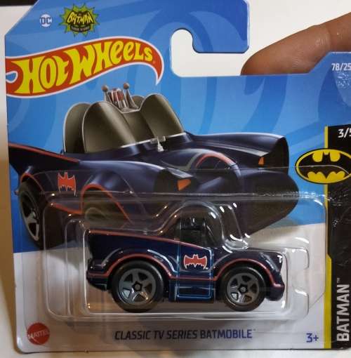 HOTWHEELS / HOT WHEELS - DIE CAST VEHICLES - CLASSIC BATMOBILE - CHIBI VERSION - ADORABLE