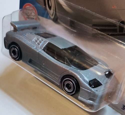HOTWHEELS / HOT WHEELS - DIE CAST VEHICLES - `94 BUGATTI EB110 SS METALLIC SILVER - RARE