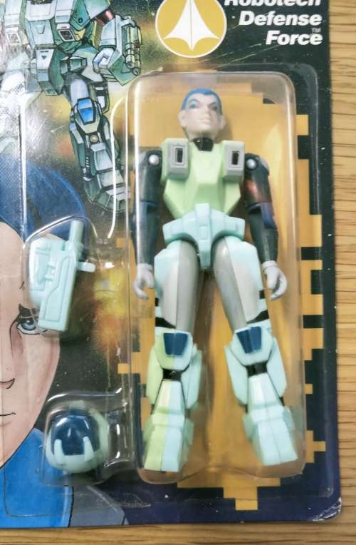 Original 1985 Harmony Gold - Robotech - Macross - Sealed Mint On Card Scott Bernard Action Figure 4`
