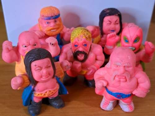 RARE 1980`s SOMA - SOMA WRESTLERS -  Approx 4CM - LOT OF 7