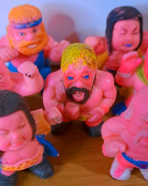 RARE 1980`s SOMA - SOMA WRESTLERS -  Approx 4CM - LOT OF 7