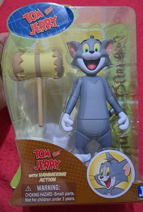 ORIGINAL HANNA BARBERA - TOM with HAMMER ACTION - TOM & JERRY 15CM FIGURE