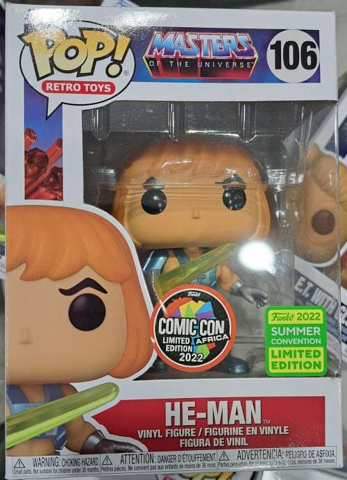 FUNKO POP #106 - MOTU - LASER POWER HE-MAN - SUMMER/ COMICON LTD EDITON