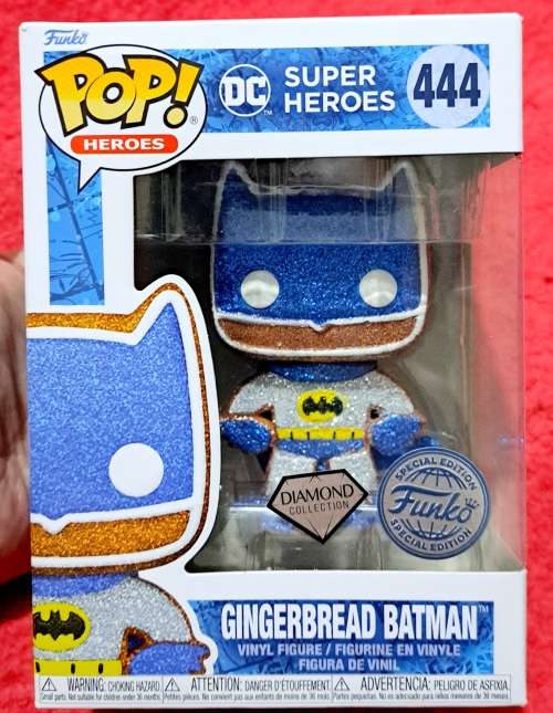 FUNKO POP #444 - Gingerbread BatMan - Diamond Collection - Special Edition