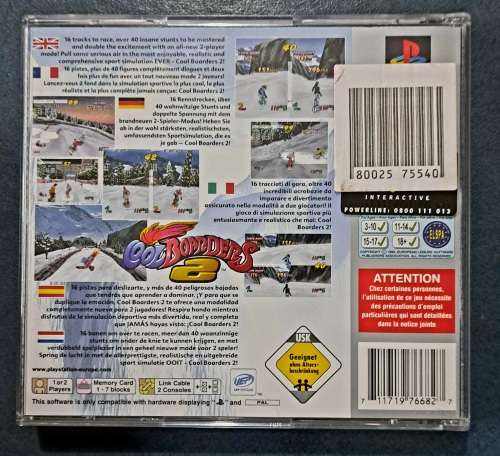 Original PAL  Sony PS1 - Coolboarders 2 - Game Disc