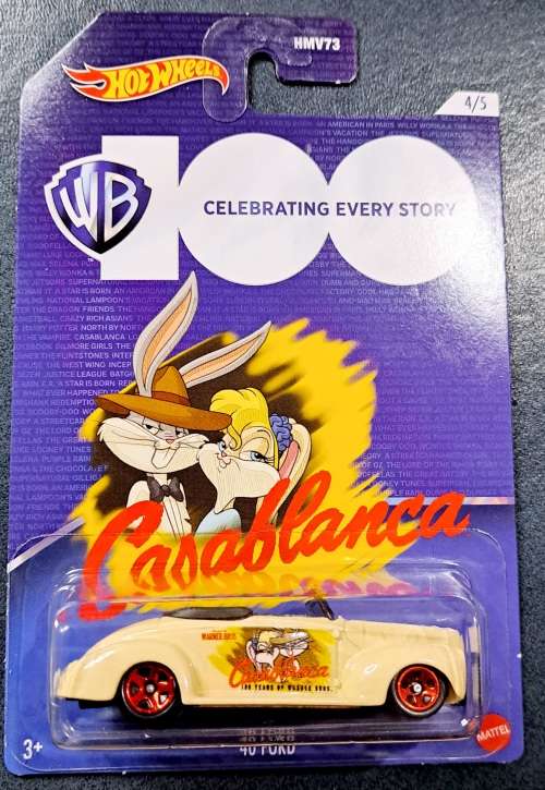 HOTWHEELS / HOT WHEELS - Warner Bros 100th Celebrations - Looney Tunes Casablanca Ford