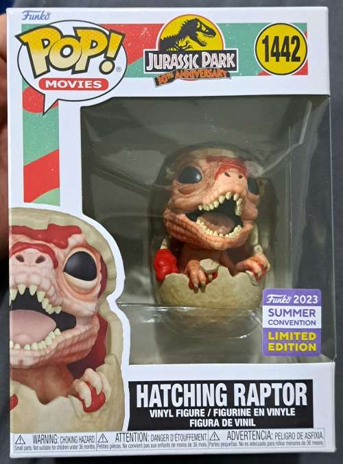 FUNKO POP - Jurassic Park - Hatching Raptor - Limited Edition