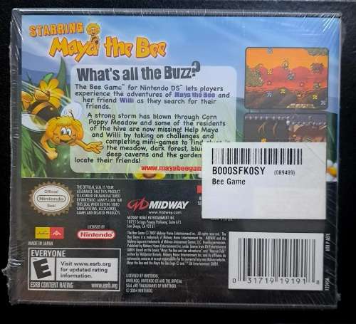 Nintendo DS - The Bee Game with Maya and Willy - Sealed - Vrare