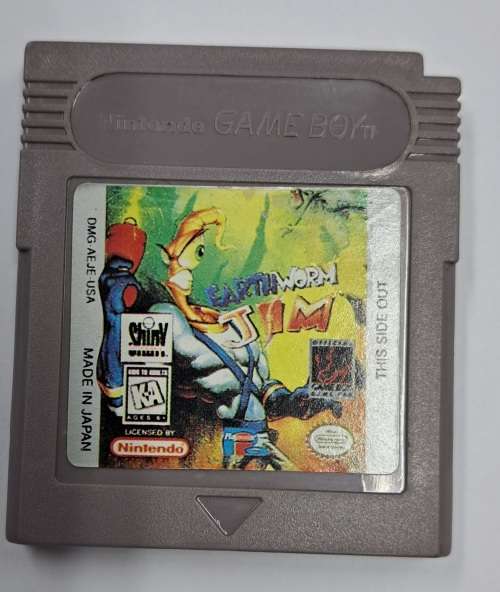 Earthworm Jim - Game Boy Game Cartridge - Classic!