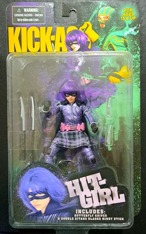 2010 Mezco - Kick Ass Hit Girl 6` Action Figure - Sealed