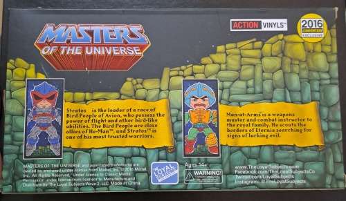 SDCC 2016 Exclusive - The Loyal Subjects  MOTU 2 Pack Stratos and Man-at-arms