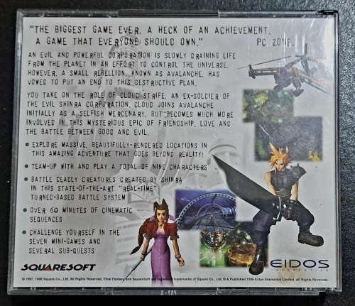 Final Fantasy 7 and 8 - PC Edition - VG Complete