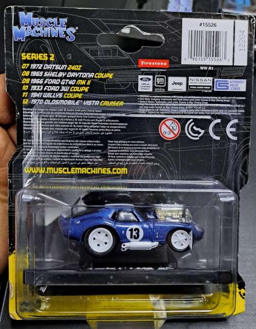 Muscle Machines - 1965 Shelby Daytona Coupe plus display stand