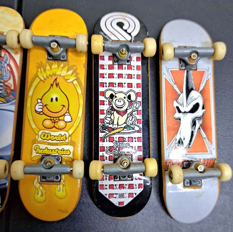 5 Retro Tech Deck Finger Skate Boards - Bundle 1 of 2