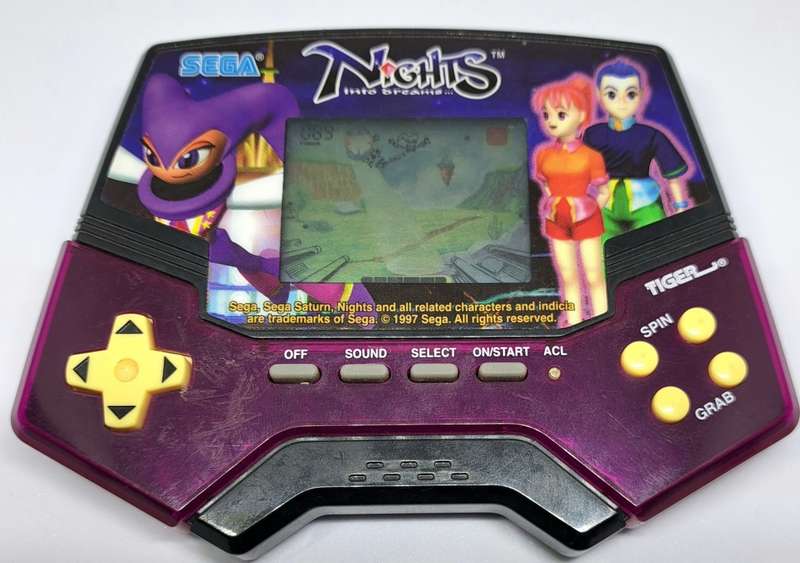 1997 SEGA/Tiger Electronics - Nights Into Dreams  - Handheld Game Console - Works Great