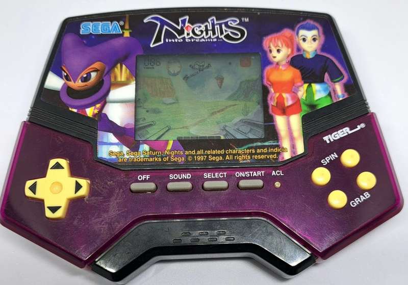 1997 SEGA/Tiger Electronics - Nights Into Dreams  - Handheld Game Console - Works Great