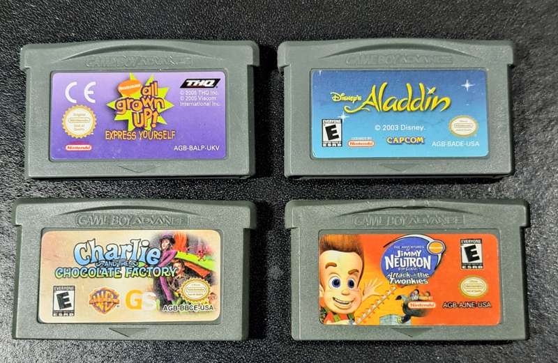 Game Boy Advance Cartridge Bundle of 4 Games