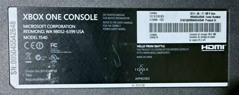 XBOX ONE Black - Model1540 - 500GB - Works Perfectly - Read Details In Description.