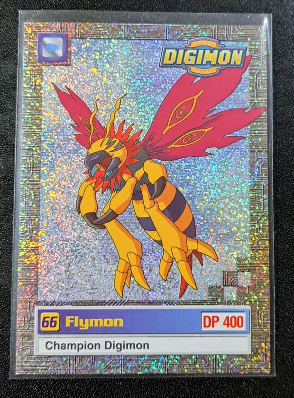 2000 DIGIMON Cards - Flymon Foil Card -  Series 2 Upper Deck 8/32 - NM