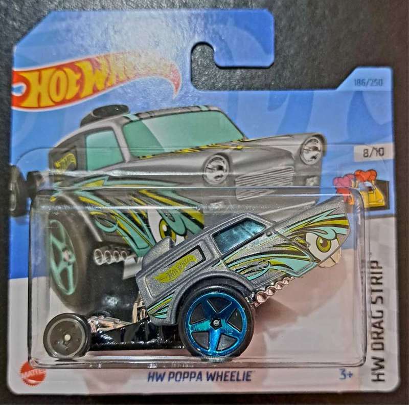 Hot Wheels / Hotwheels - Dragstrip - Poppa Wheelie - Mattel Die Cast 1:64