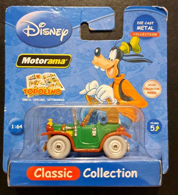 MOTORAMA DISNEY TOPOLINO - DIE CAST - CLASSIC COLLECTION - GOOFY`s CAR