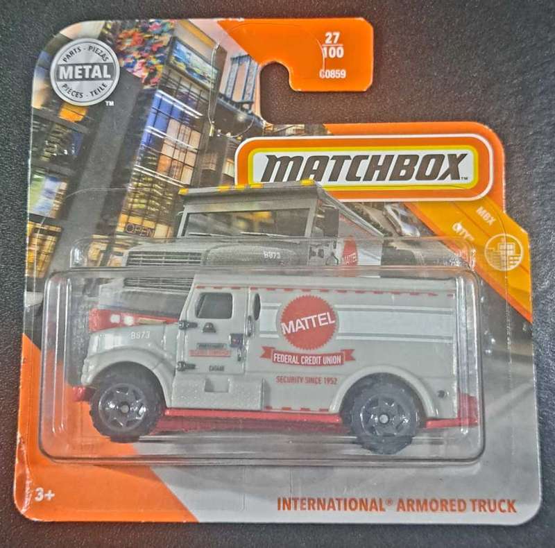 MATCHBOX - Mattel Federal Union - Cash In Transit Armored Truck - Die Cast 1:64