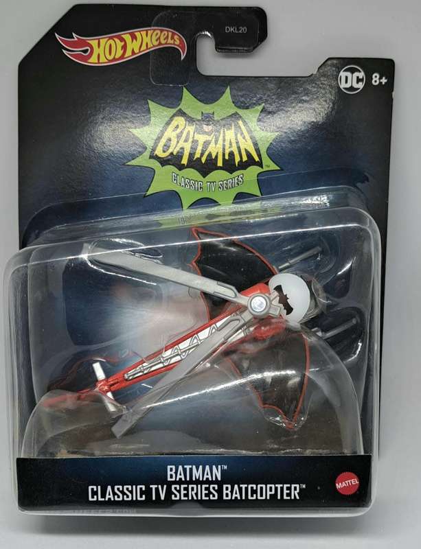 Mattel HOT WHEELS - BATMAN Classic TV Series - BatCopter 1/50 Scale