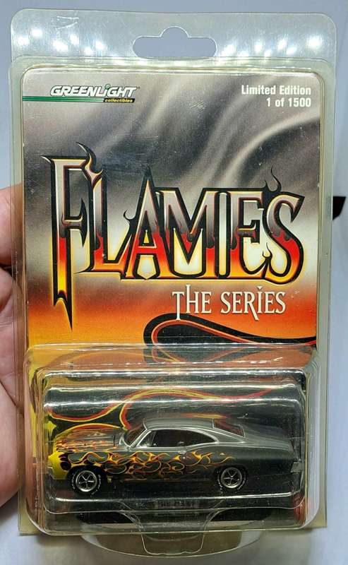 Greenlight Promo 1 of 1500 only - Flames -1967 Chevrolet Impala SS - Sealed