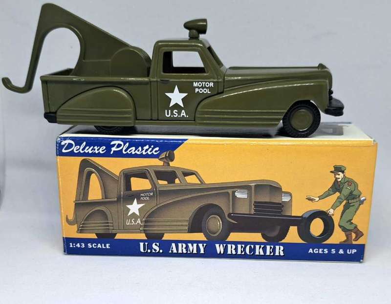 Retro Dime Store Dreams - Deluxe Plastic - US Army Wrecker 1:43 NM