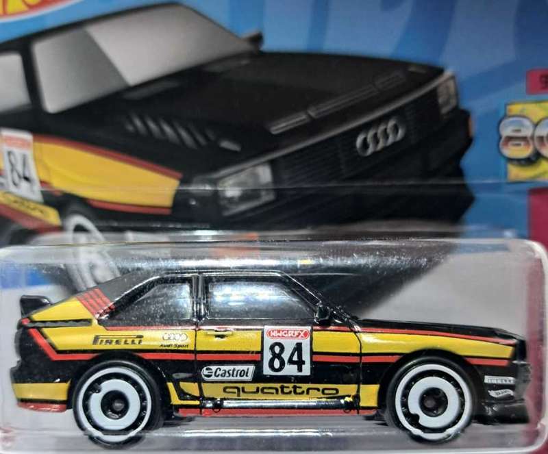 Hot Wheels  - Dragstrip - 1984 Audi Sport Quattro - Black - Mattel Die Cast 1:64