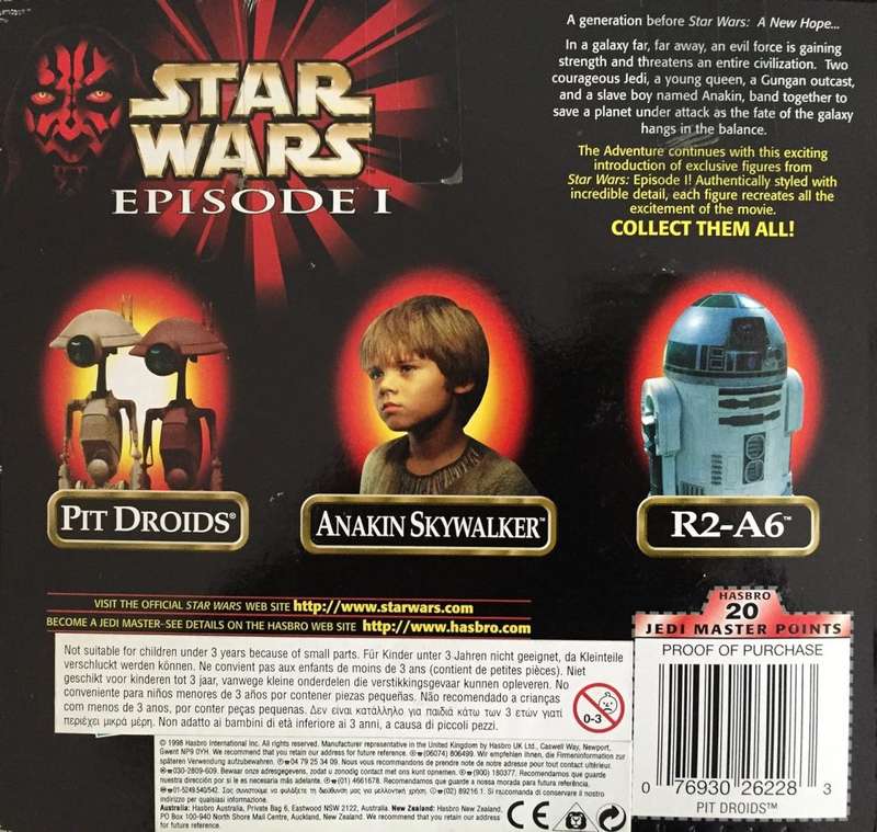 1998 Hasbro - Star Wars Episode 1 -  Pit Droids Action Figure Set