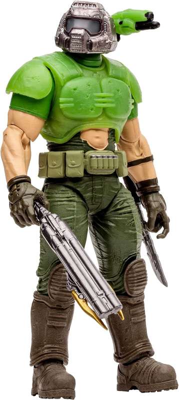 McFarlane Toys - Doom Slayer Classic Glow in The Dark Edition, 7in Action Figure, Gold Label