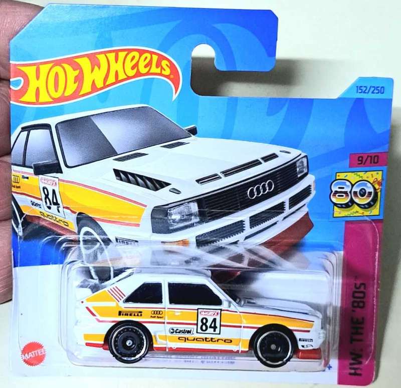 Hot Wheels  - Dragstrip - 1984 Audi Sport Quattro - White - Mattel Die Cast 1:64
