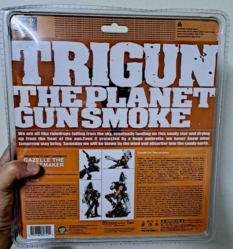 Kaiyodo - TriGun - Gazelle The Peace Maker - Rare Black Version - Insane Figure!!!