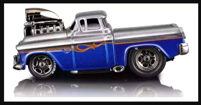 Muscle Machines - 1955 Chevrolet Cameo Pickup Truck plus display stand - Stunning!
