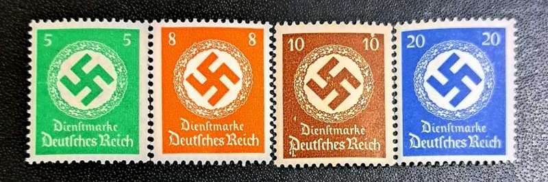Unused Mint - Nazi Germany Swastika Stamp 1934-1944 Third Reich WW2 Reichspfennig Relic