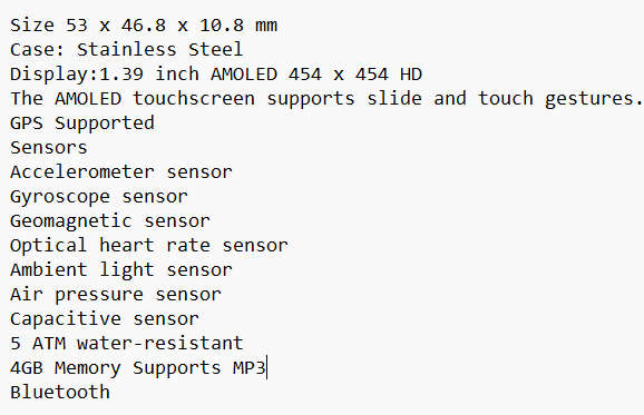 Huawei GT2e Smart Fitness watch