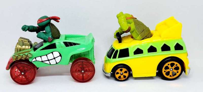 2014 PlayMates -  TMNT - Teenage Mutant Ninja Turtles Car Bundle