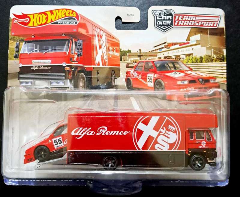 Hot Wheels Premium - Alfa Romeo 155 V6 TI & Alfa Fleet Flyer