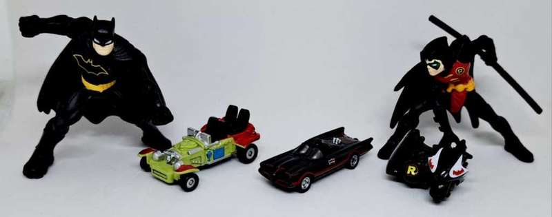 JADA / DC COMICS - Batman Nano Metal Rides Bundle with Batman & Robin