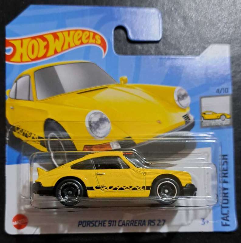 Hot Wheels - Porsche 911 Carrera RS 2.7 Yellow 1:64