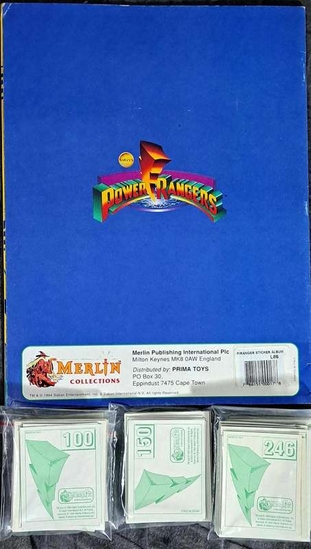 1994 SABAN / MERLIN POWER RANGERS Sticker Book 100% complete - Near Mint!