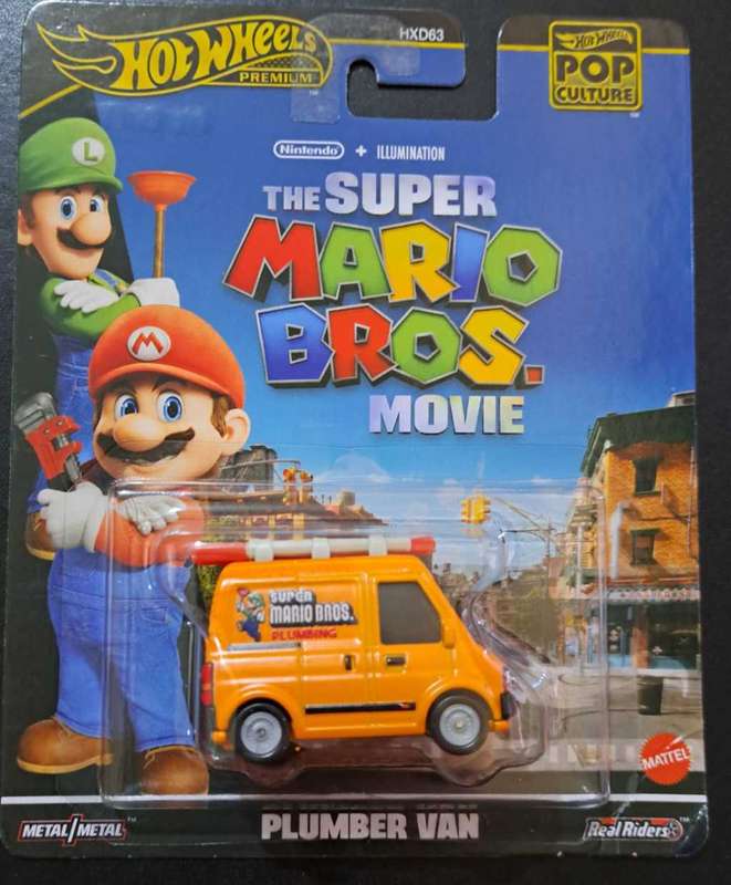 Hot Wheels Premium - Super Mario Bros Movie - Plumber Van 1:64